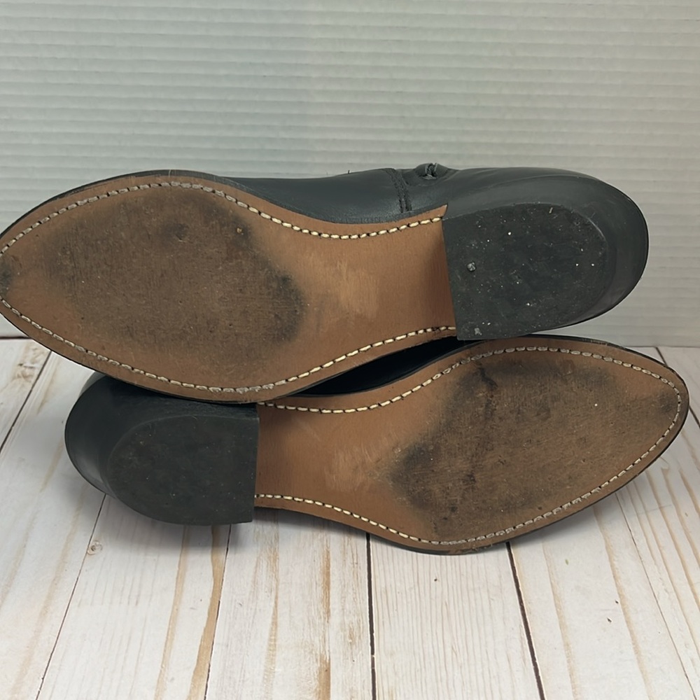 Laredo Western Boots. Black leather. Side zipper. Reinforced toe. EUC! Size 9 - Picture 7 of 9